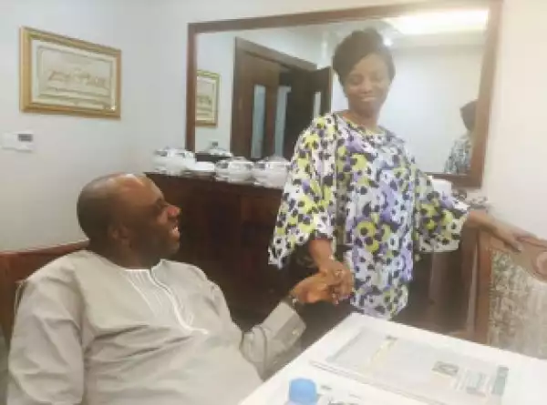 Amaechi And His Wife, Judith, Loved Up In New Photos